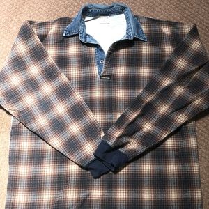 Vintage Structure Long Sleeve Polo